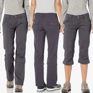 Prana Halle Pants in Coal Convertible Capri